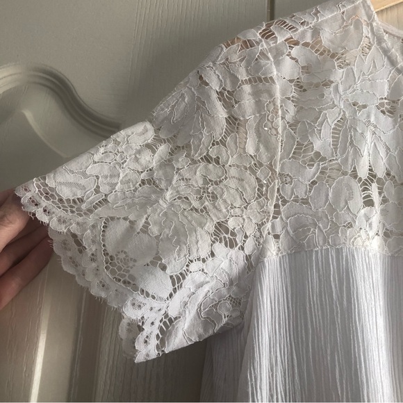 H&M | Eggshell Lace Top Shift Dress - Picture 3 of 6